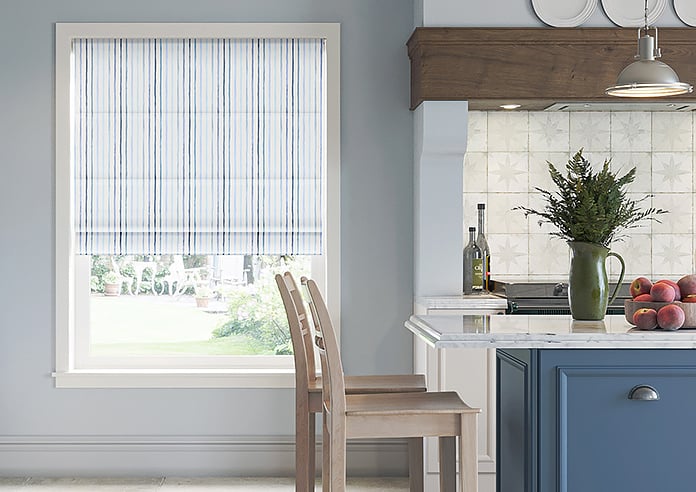 Vintage Stripe, Meander - Motorised Roman Blind - Image 3